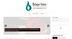 Desktop Screenshot of belajarislam.com